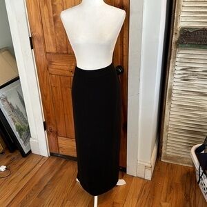 Vintage Pursuits LTD black floor length skirt size 12